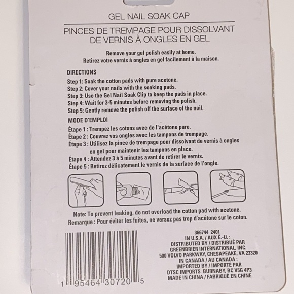 $6 or Free Gift w/Bundle Gel Nail Polish Soaking Caps Clip Cover Pink or Black - Picture 5 of 5